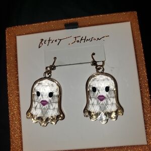 BETSEY JOHNSON GHOST EARRINGS NIB